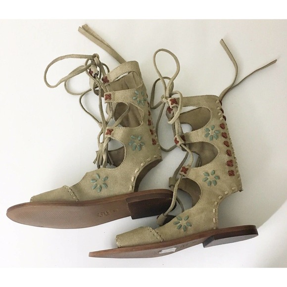 New Musse & Cloud Lace Up Size 6 Gladiator Sandals - Picture 10 of 12